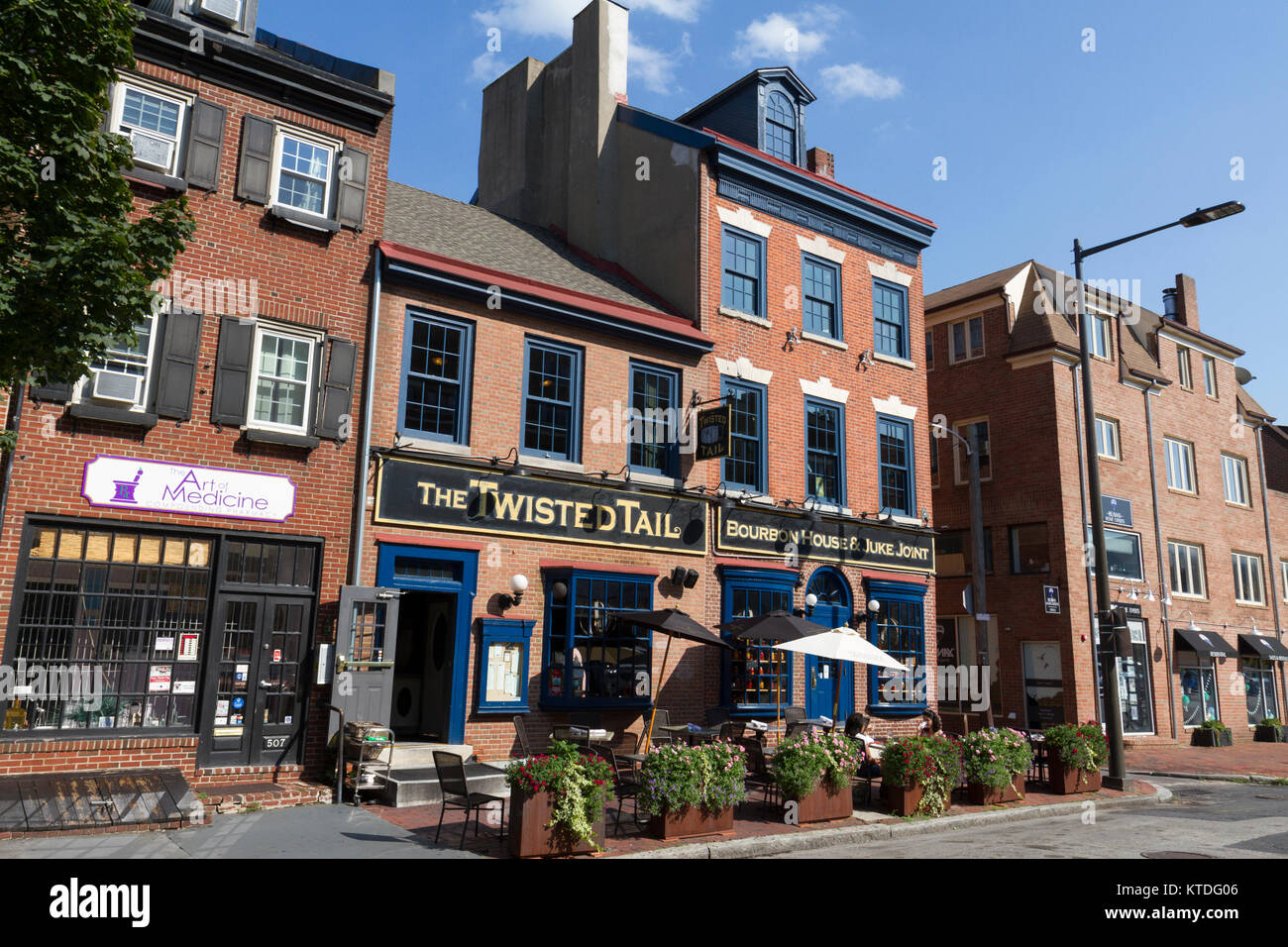 La coda ritorta ristorante nella società Hill, Philadelphia, Pennsylvania, Stati Uniti. Foto Stock