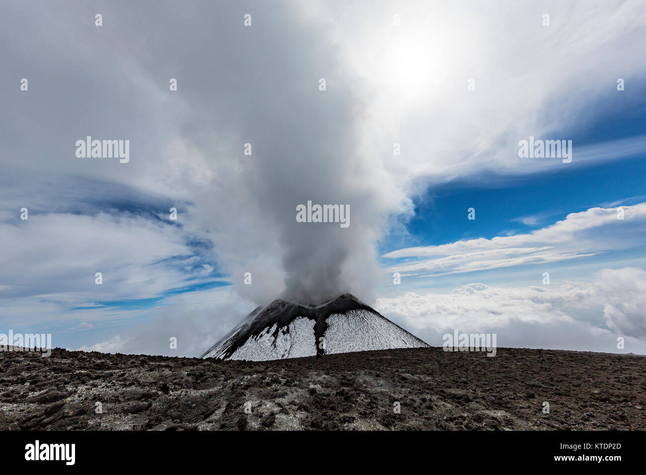 L'Italia, Sicilia Etna summit Foto Stock