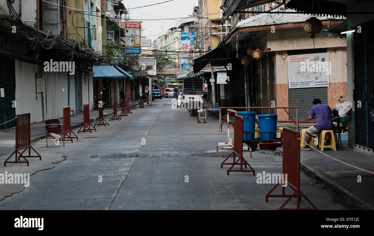 Stile di vita sulla strada Chinatown Bangkok Thailandia Foto Stock