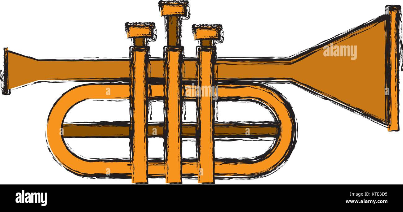 Tromba strumento musicale simbolo Immagine e Vettoriale - Alamy