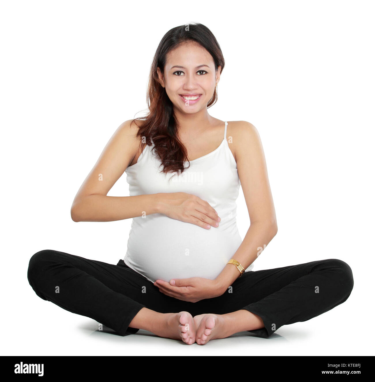 donna incinta Foto Stock