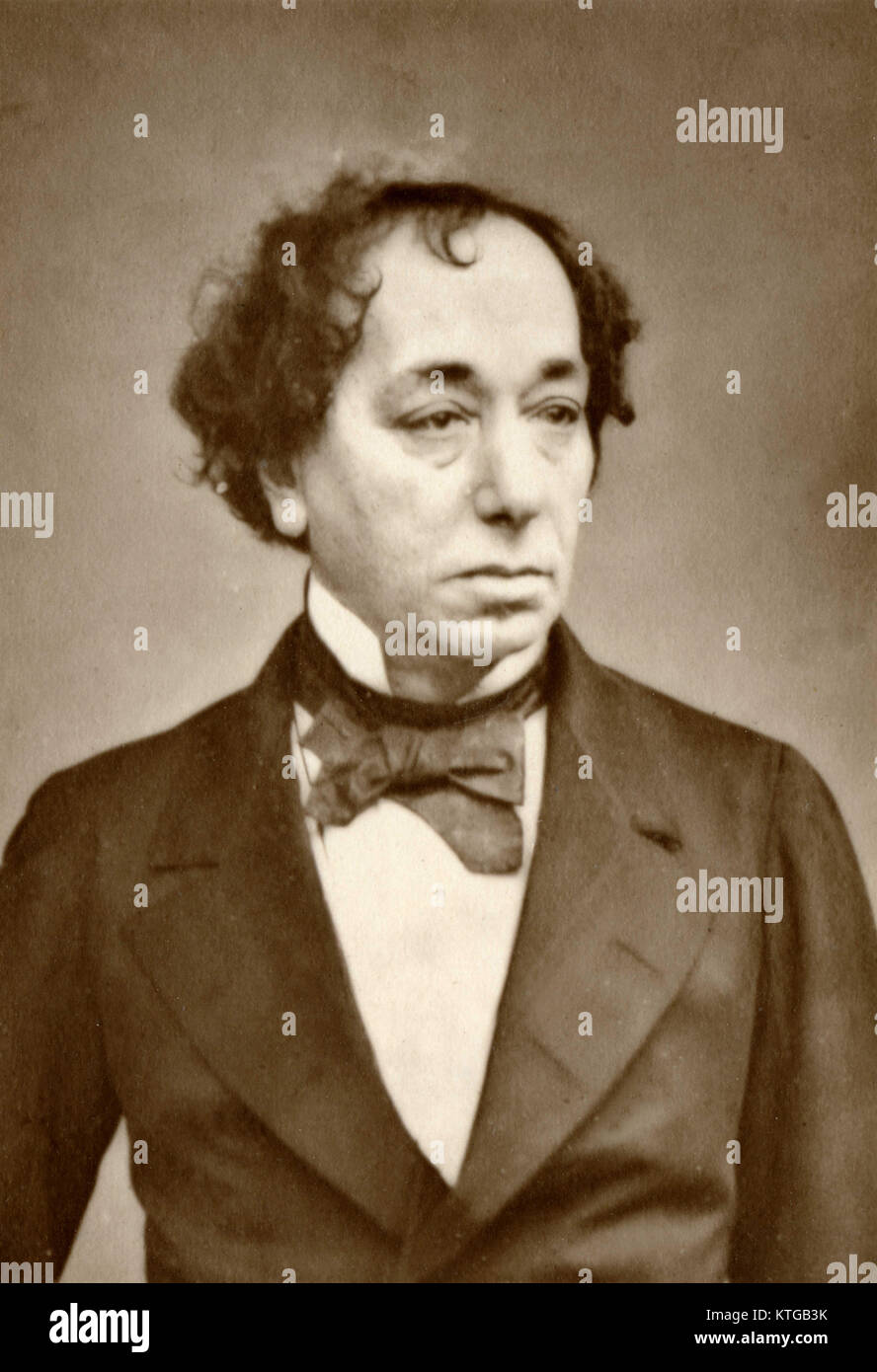 Il conte di Beaconsfield, Benjamin Disraeli, Primo Ministro conservatore di Gran Bretagna 20 Febbraio 1874 - 21 Aprile 1880 Foto Stock