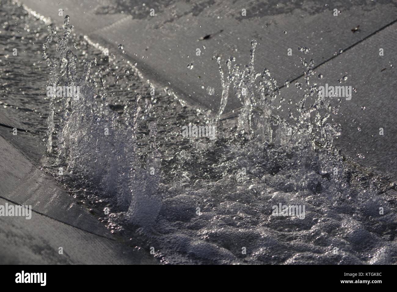 La principessa Diana Memorial Fountain, Hyde Park, London, Regno Unito. Dicembre 2017. Foto Stock