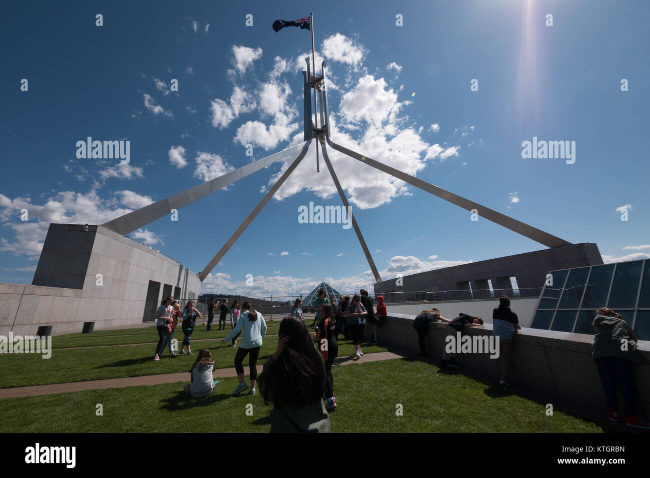 La casa del parlamento a Canberra in Australia Foto Stock