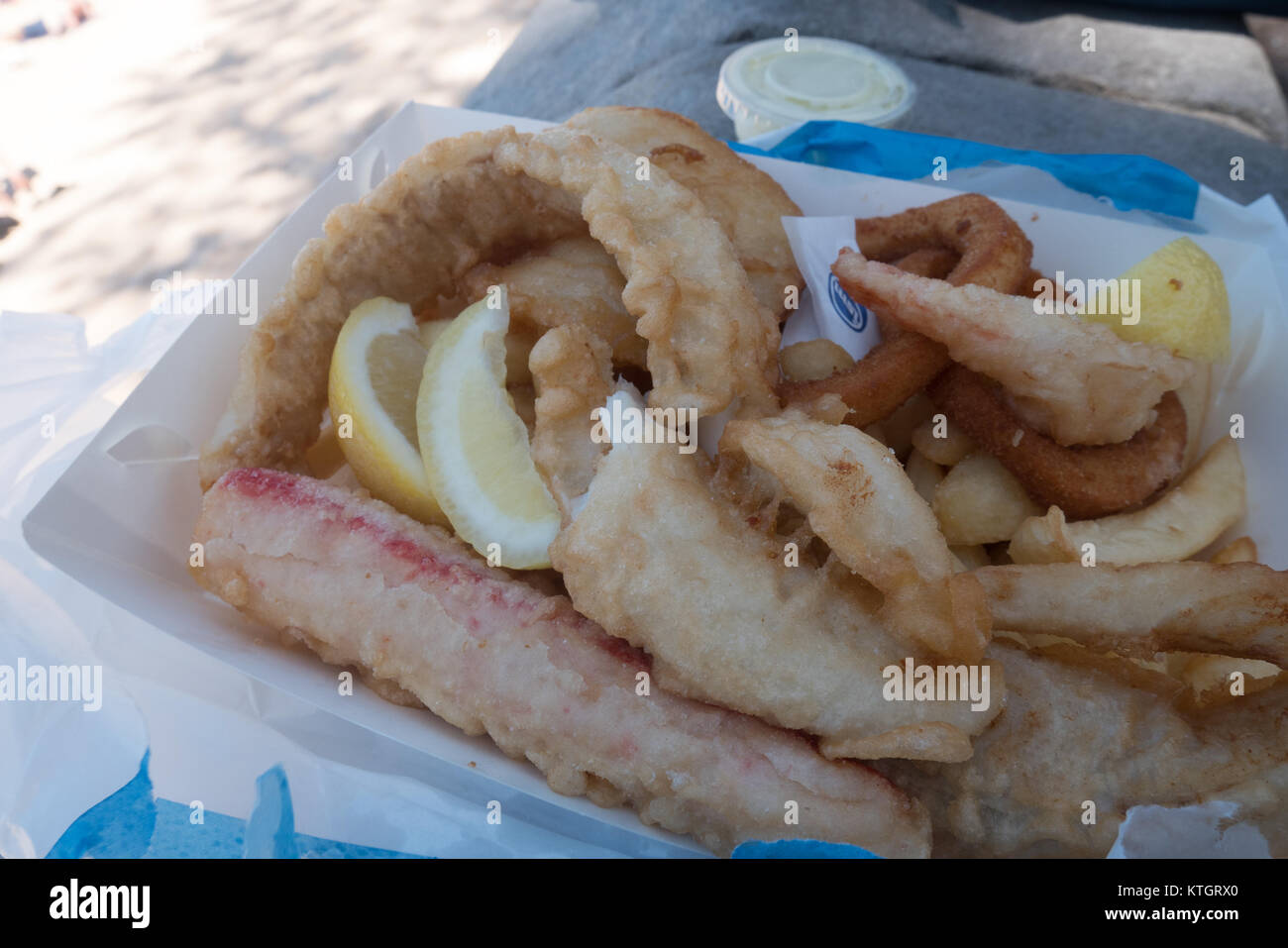 Pesce e patatine a Sydney Foto Stock