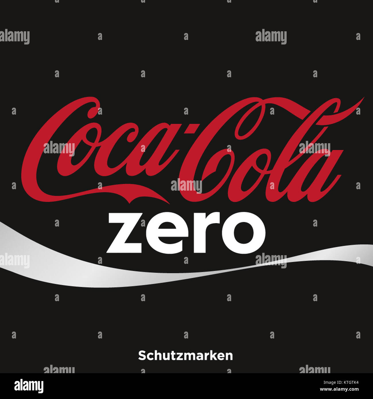 Il logo Coca-Cola Zero è una rappresentazione distintiva del marchio di soda a zero calorie. Utilizza elementi di design moderni per riflettere l'attenzione del marchio sul gusto senza il contenuto di zucchero, attirando i consumatori attenti alla salute. Foto Stock
