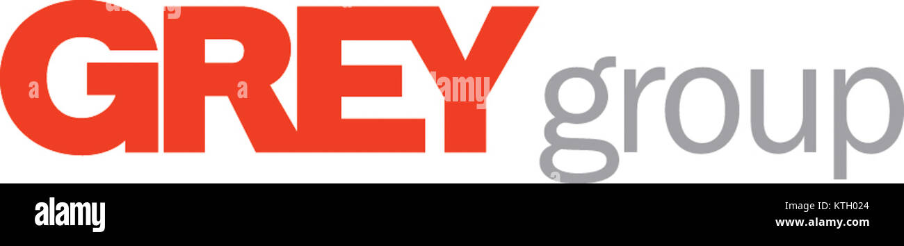 The Grey Group è un'importante agenzia di marketing e pubblicità a livello globale, nota per il suo logo iconico che rappresenta il suo approccio innovativo alla creazione del marchio e alle strategie pubblicitarie. Foto Stock