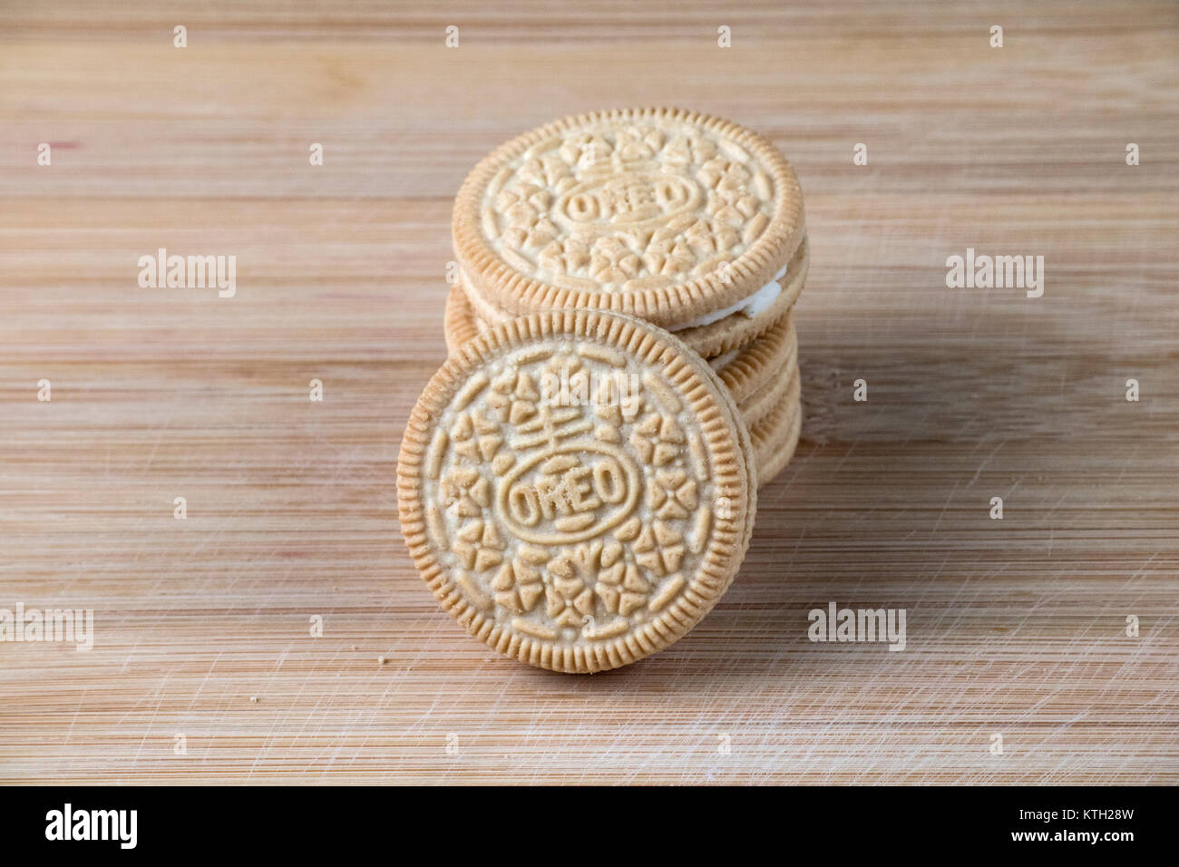 Golden Oreo biscotti Foto Stock