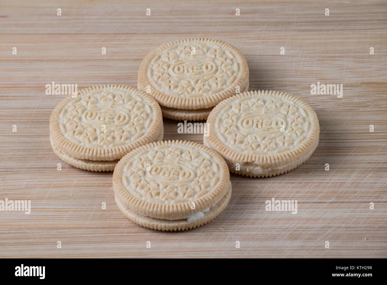 Golden Oreo biscotti Foto Stock