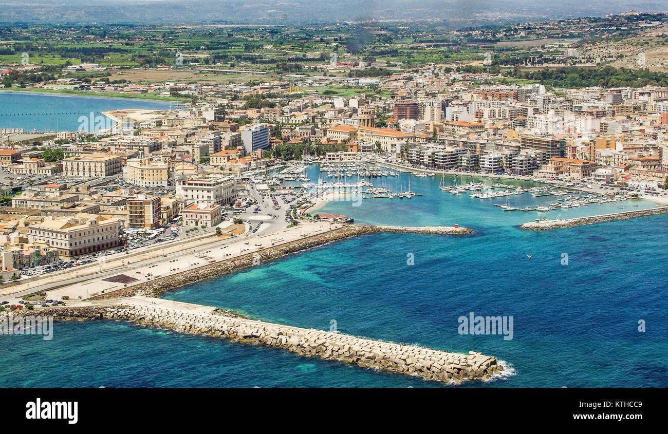 Porto turistico a Siracusa Sicilia Foto Stock