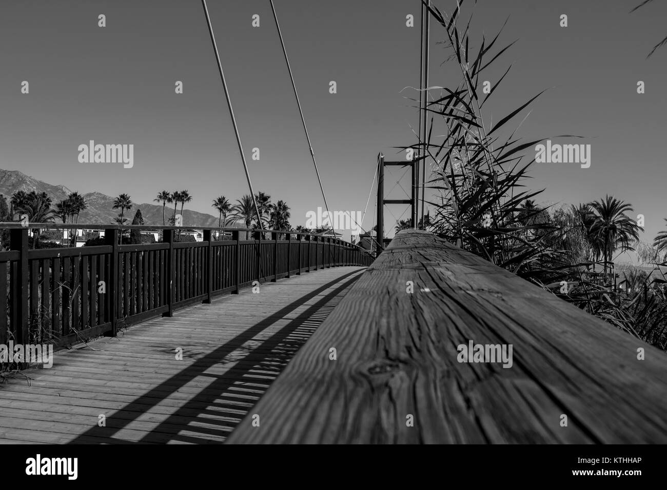 Ponte. Puerto Banus a Marbella, Costa del Sol, Andalusia, Spagna. Foto Stock