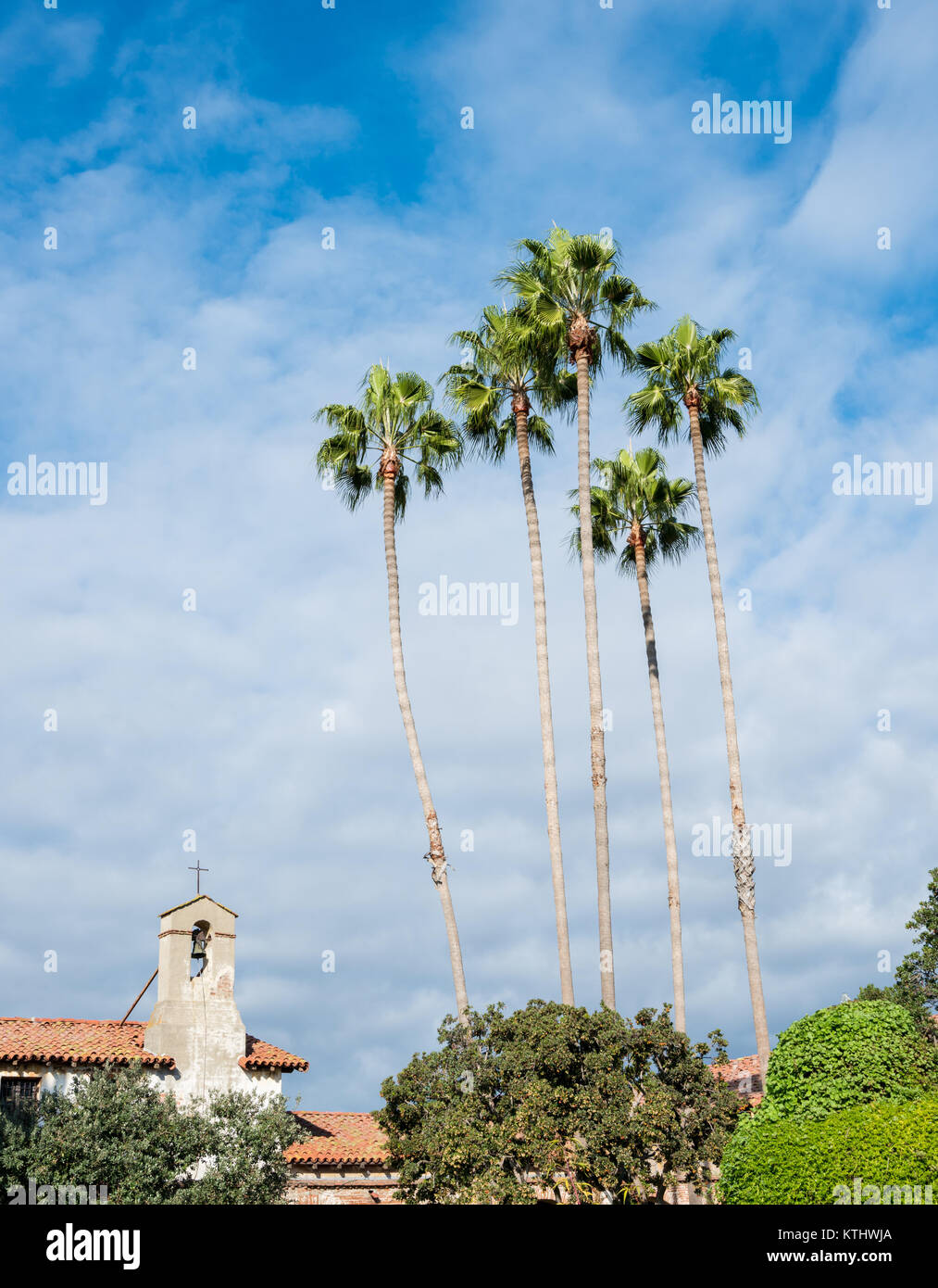 Campanile di San Juan Capistrano mission Foto Stock