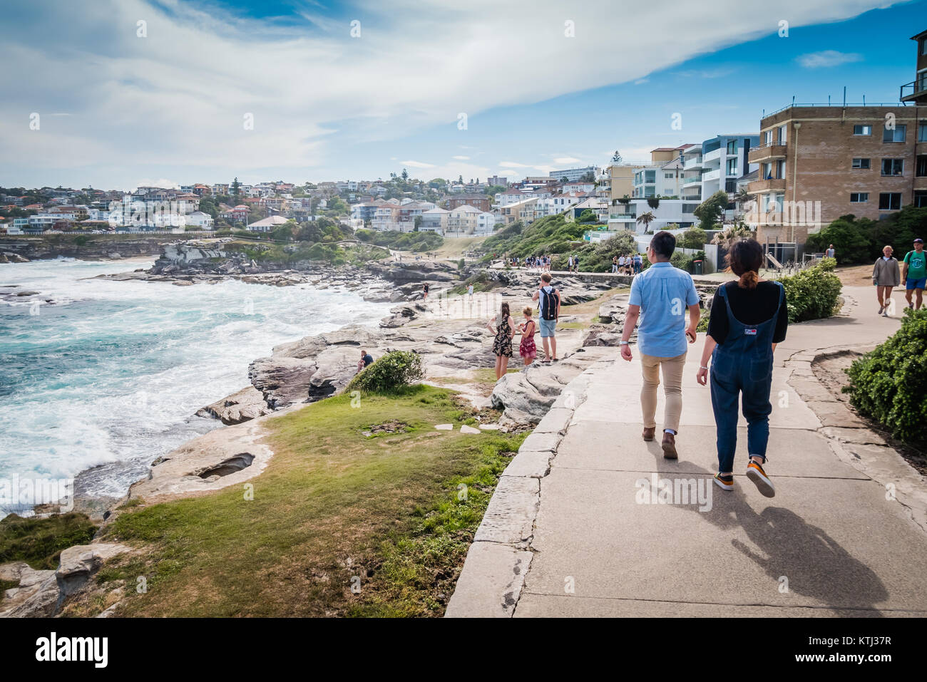 Per Bondi e Coogee passeggiata costiera di Sydney Foto Stock