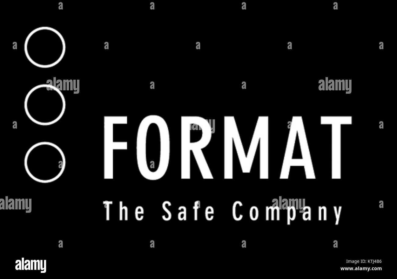 Rappresentazione digitale di un logo in formato bianco, con risoluzione di 150 ppi. Utilizzato per presentazioni digitali di alta qualità. Foto Stock