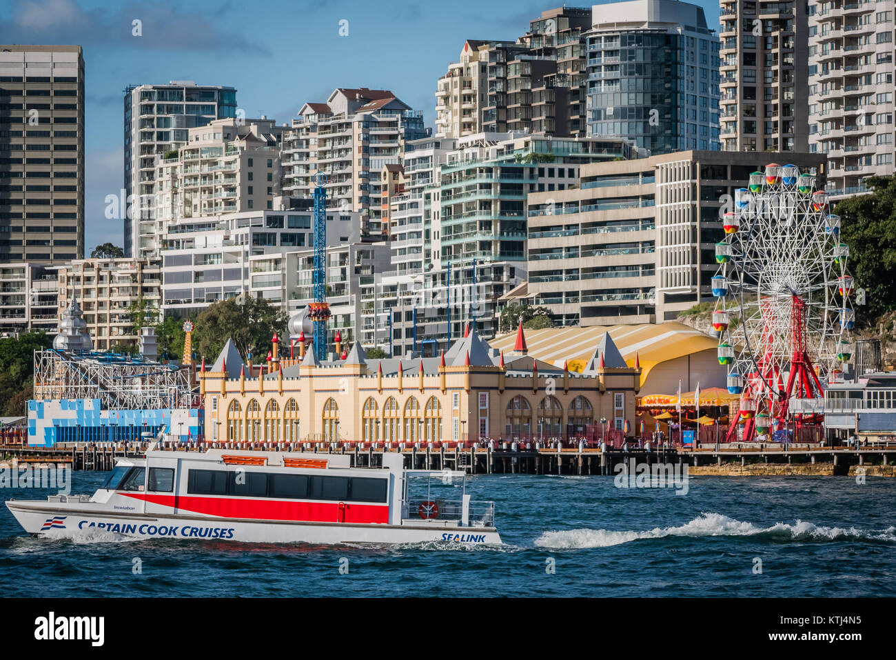 Il Luna Park di Sydney è un parco divertimenti situato a Sydney, Nuovo Galles del Sud, Australia Foto Stock