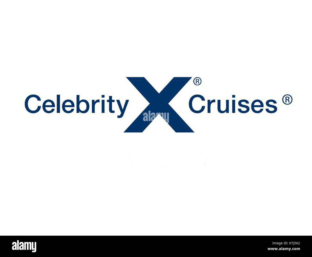 Il logo Celebrity Cruises rappresenta la linea di crociere di lusso nota per offrire esperienze di viaggio premium. Il logo è un elemento chiave dell'identità visiva del marchio e dei materiali di marketing. Foto Stock