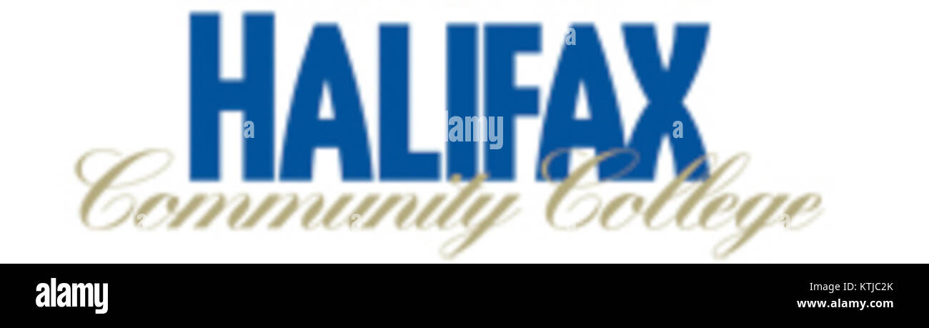 Il logo dell'Halifax Community College rappresenta l'istituto educativo di Halifax, North Carolina. Simboleggia l'impegno del college a fornire istruzione accessibile e opportunità di carriera nella comunità. Foto Stock