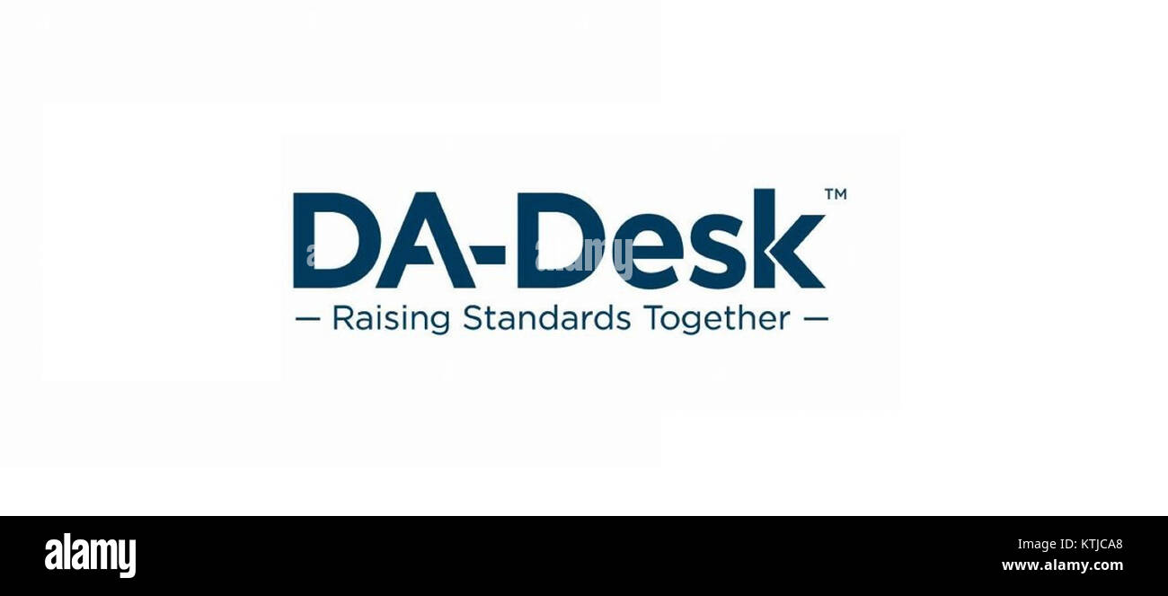 DA Desk Emirati Arabi Uniti si riferisce a un'azienda o a un ufficio negli Emirati Arabi Uniti, possibilmente correlata a servizi aziendali o amministrativi. Significa un ambiente professionale all'interno degli Emirati Arabi Uniti. Foto Stock