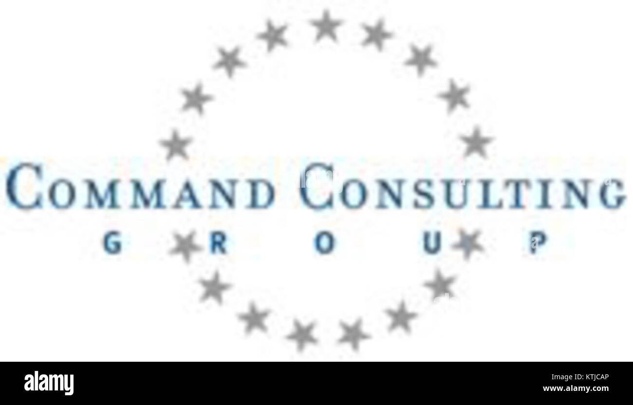 Command Consulting Group è una società di consulenza professionale che fornisce consulenza strategica e servizi di gestione. È specializzata in strategia aziendale, miglioramenti operativi e sviluppo della leadership. Foto Stock