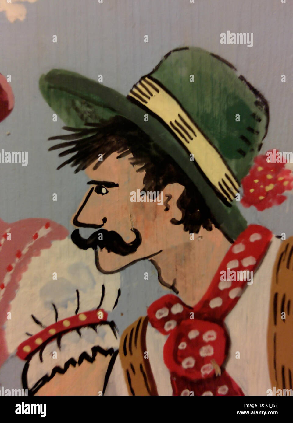 Un Bauernschrank è un armadio tradizionale tedesco o austriaco, noto per il suo fascino rustico e l'artigianato. Questo dettaglio del Bauernschrank mette in risalto l'intricato design e il significato culturale di tali mobili. Foto Stock