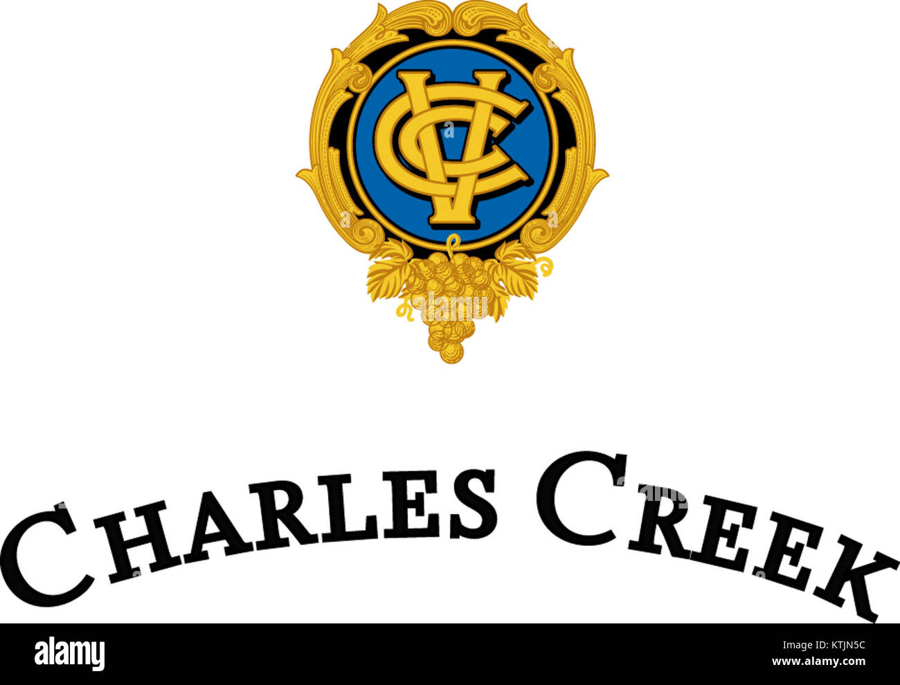 Il logo Charles Creek è associato a un marchio o entità di nome Charles Creek, noto per il suo design unico e la sua strategia di branding. Il logo rappresenta l'identità e l'immagine dell'azienda. Foto Stock