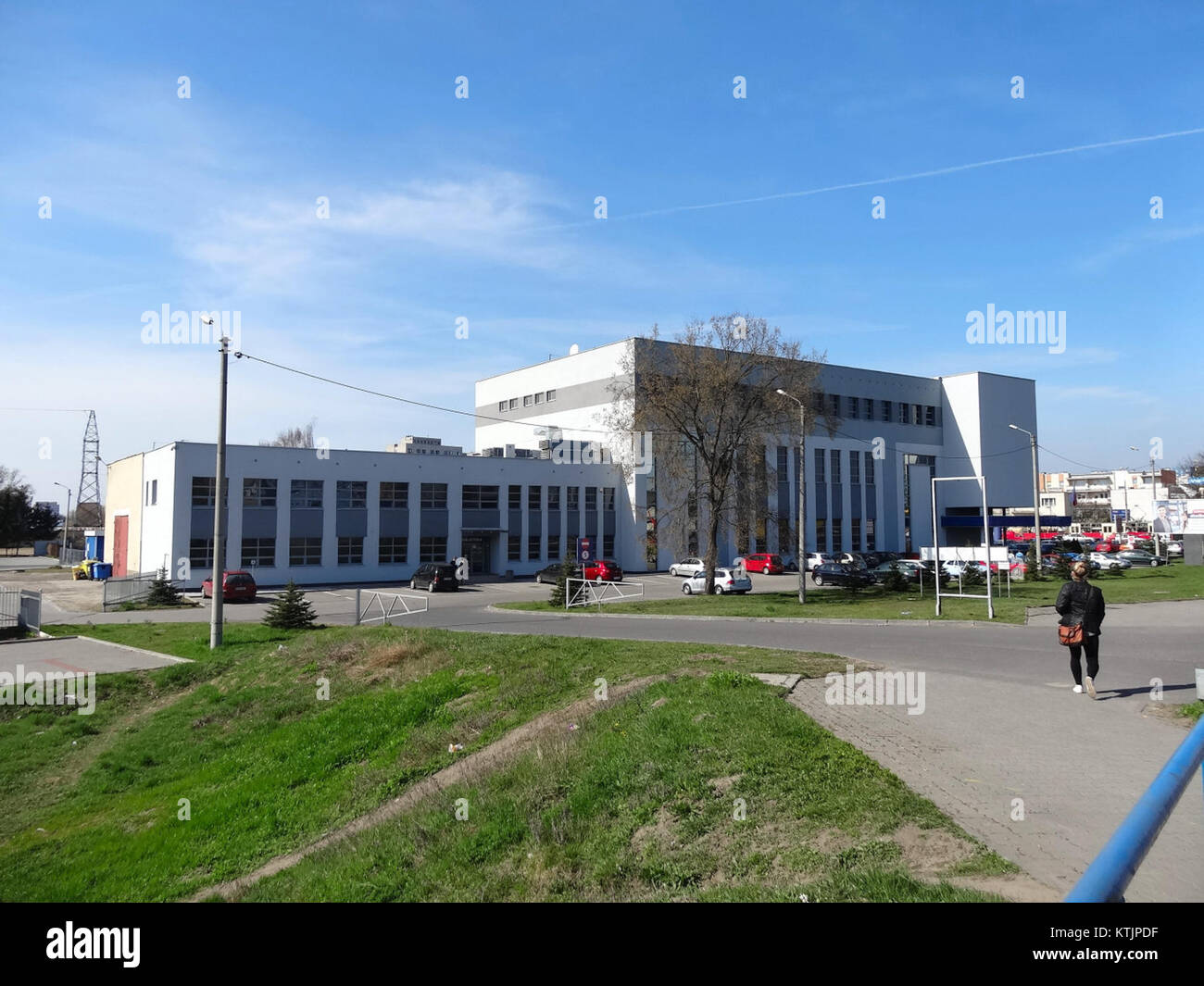 Il titolo si riferisce alla costruzione della scuola superiore di banche (Wyzsza Szkola Bankowa) in Polonia nel 2014. Si tratta di un istituto educativo focalizzato sul settore bancario ed economico, che fornisce istruzione superiore in finanza e affari. Foto Stock