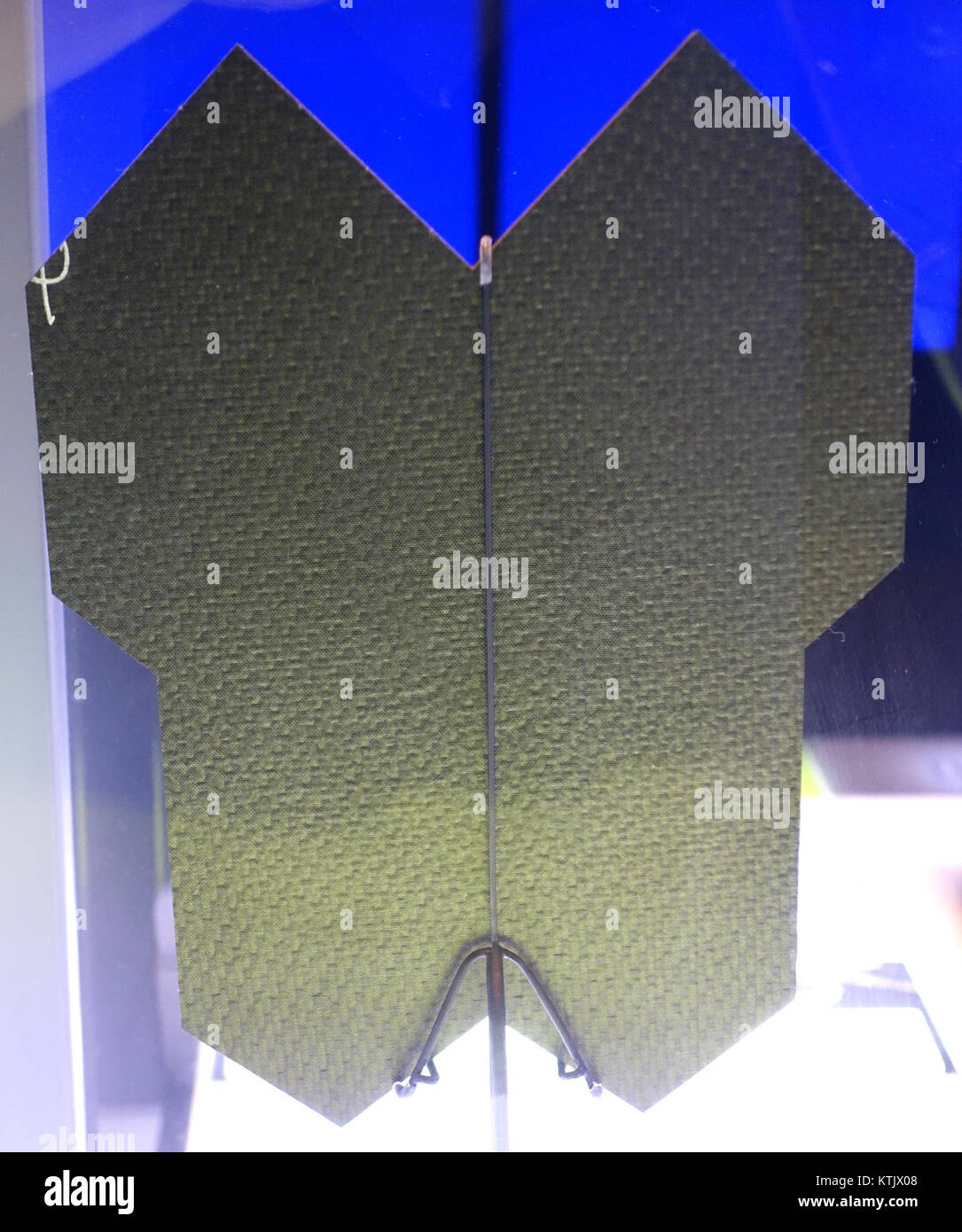 Questa immagine mostra il B-2 Stealth Bomber in mostra al Museum of Science and Industry del 2009 di Chicago. Il bombardiere stealth, noto per la sua tecnologia avanzata e il suo design, rappresenta l'innovazione militare e l'ingegneria aeronautica. Foto Stock