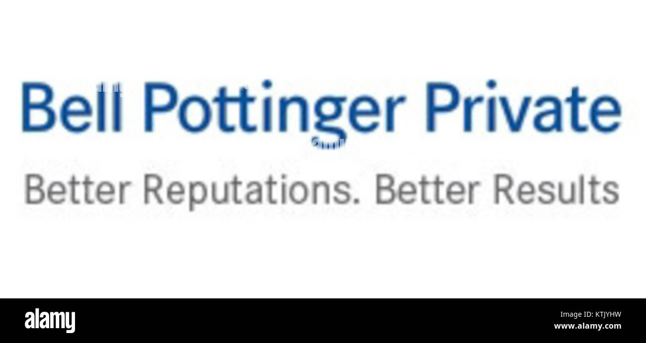 Il logo Bell Pottinger Private rappresenta l'identità di branding di Bell Pottinger, un'azienda globale di comunicazione e pubbliche relazioni nota per la consulenza strategica. Foto Stock