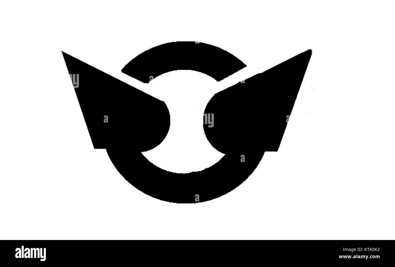 La bandiera di Higashiichiki, Kagoshima, è un simbolo che rappresenta l'identità regionale e il patrimonio culturale dell'area in Giappone. Presenta colori ed elementi distintivi associati alla regione. Foto Stock