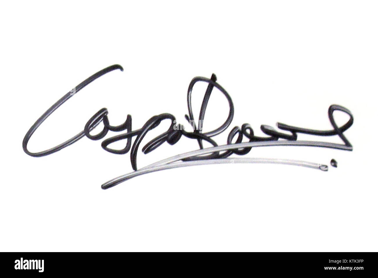 Caspar Bowden era una figura di spicco nella privacy dei dati e nei diritti digitali. La sua firma rappresenta il suo contributo alla difesa dei diritti digitali e al suo lavoro nel diritto europeo sulla protezione dei dati. Foto Stock