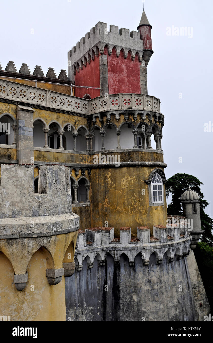 Palazzo di Pena - Palazzo da Pena, Sintra, Portogallo Foto Stock