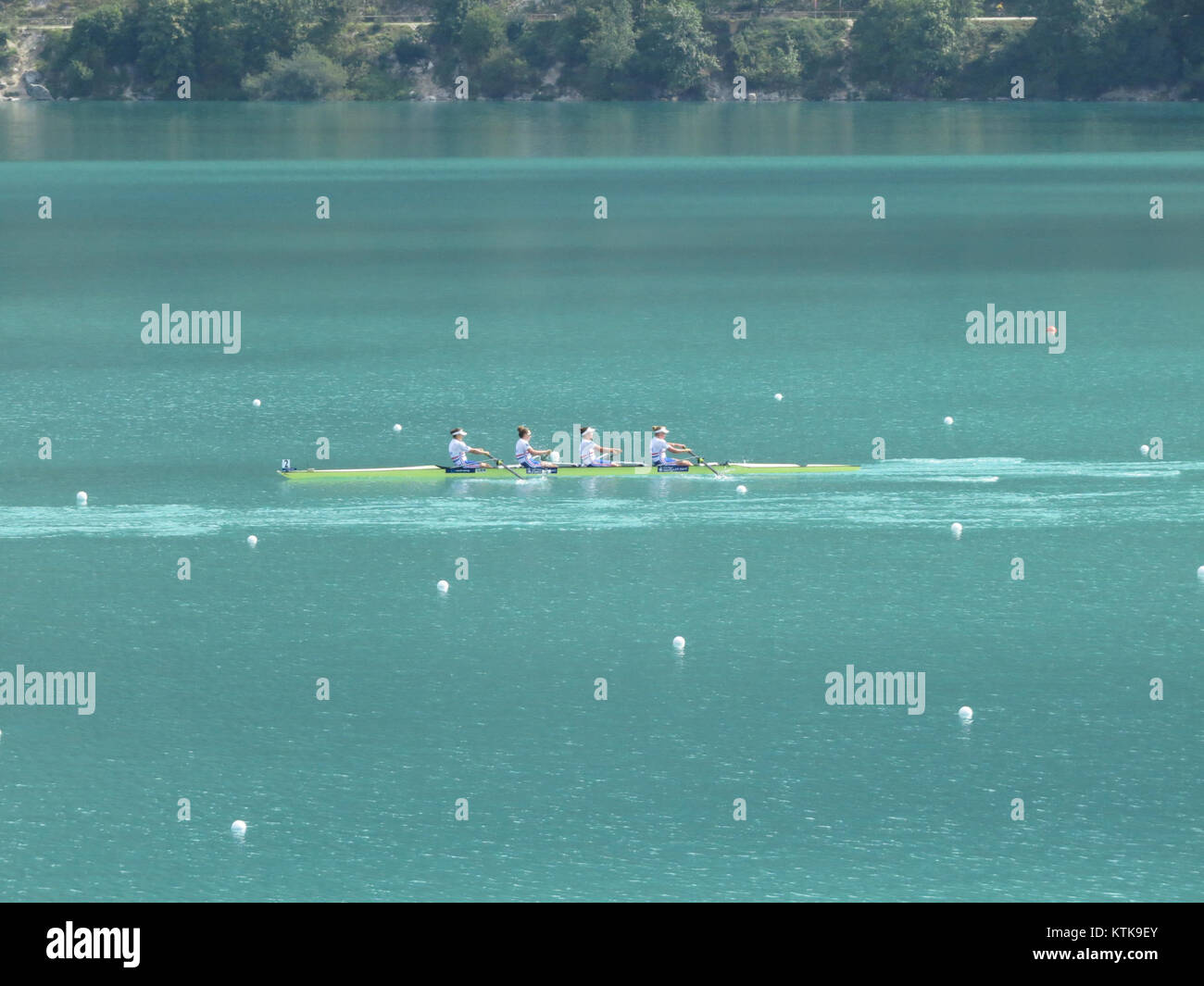 I Campionati del mondo di Aviron 2015 si riferiscono alla competizione internazionale di canottaggio svoltasi nel 2015. Questo evento ha visto i migliori atleti di canottaggio provenienti da tutto il mondo gareggiare per l'oro in varie categorie. Foto Stock