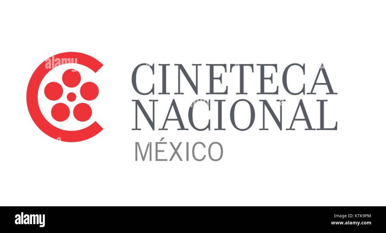 Il logo della Cineteca Nacional, un importante archivio cinematografico e museo in Messico, simboleggia l'impegno dell'istituzione a preservare il patrimonio cinematografico della nazione e a promuovere la cultura cinematografica. Foto Stock