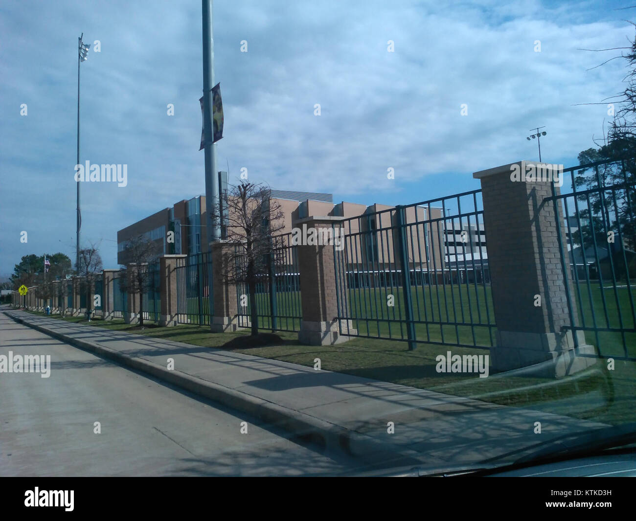 Una foto che mostra la Awty International School, una scuola privata internazionale situata a Houston, Texas, che offre un'educazione globale per gli studenti dall'asilo alla scuola superiore. Foto Stock