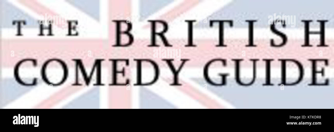 Il logo British Comedy Guide rappresenta una risorsa dedicata alla commedia britannica, che offre approfondimenti, aggiornamenti e recensioni su comici, spettacoli televisivi e spettacoli nel Regno Unito. Foto Stock
