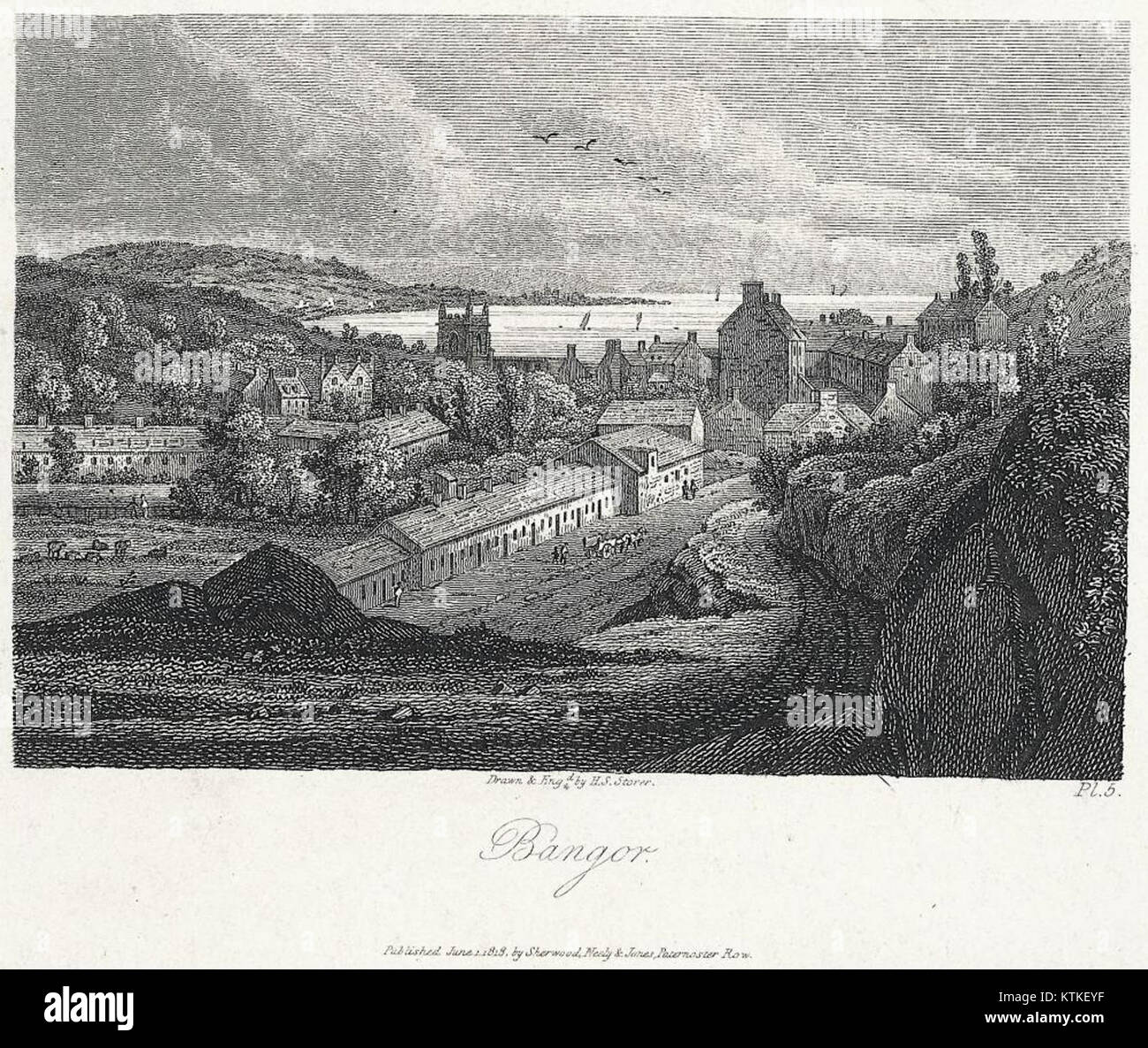 Bangor è una città degli Stati Uniti, nota per il suo ruolo nella storia e la sua posizione nello stato del Maine. È riconosciuto per i suoi contributi culturali e monumenti storici. Foto Stock