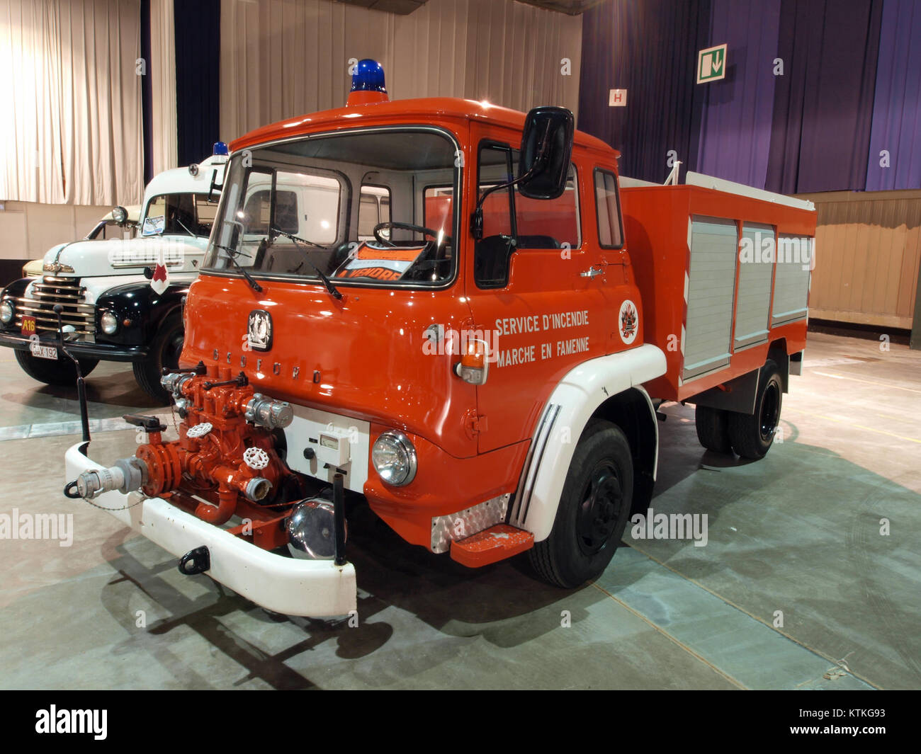 Bedford firetruck, Marche en Famenne pic2 Foto Stock