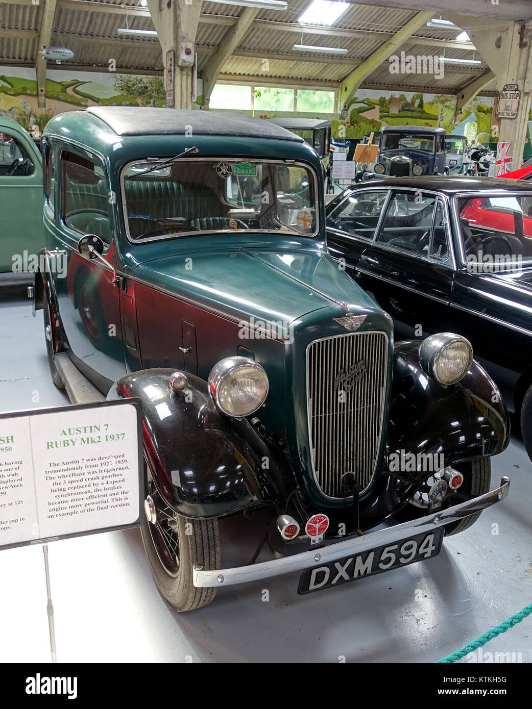 Austin 7 Ruby Mk2 1937 Bentley Wildfowl and Motor Museum Halland, East Sussex, Inghilterra DSC05805 Foto Stock