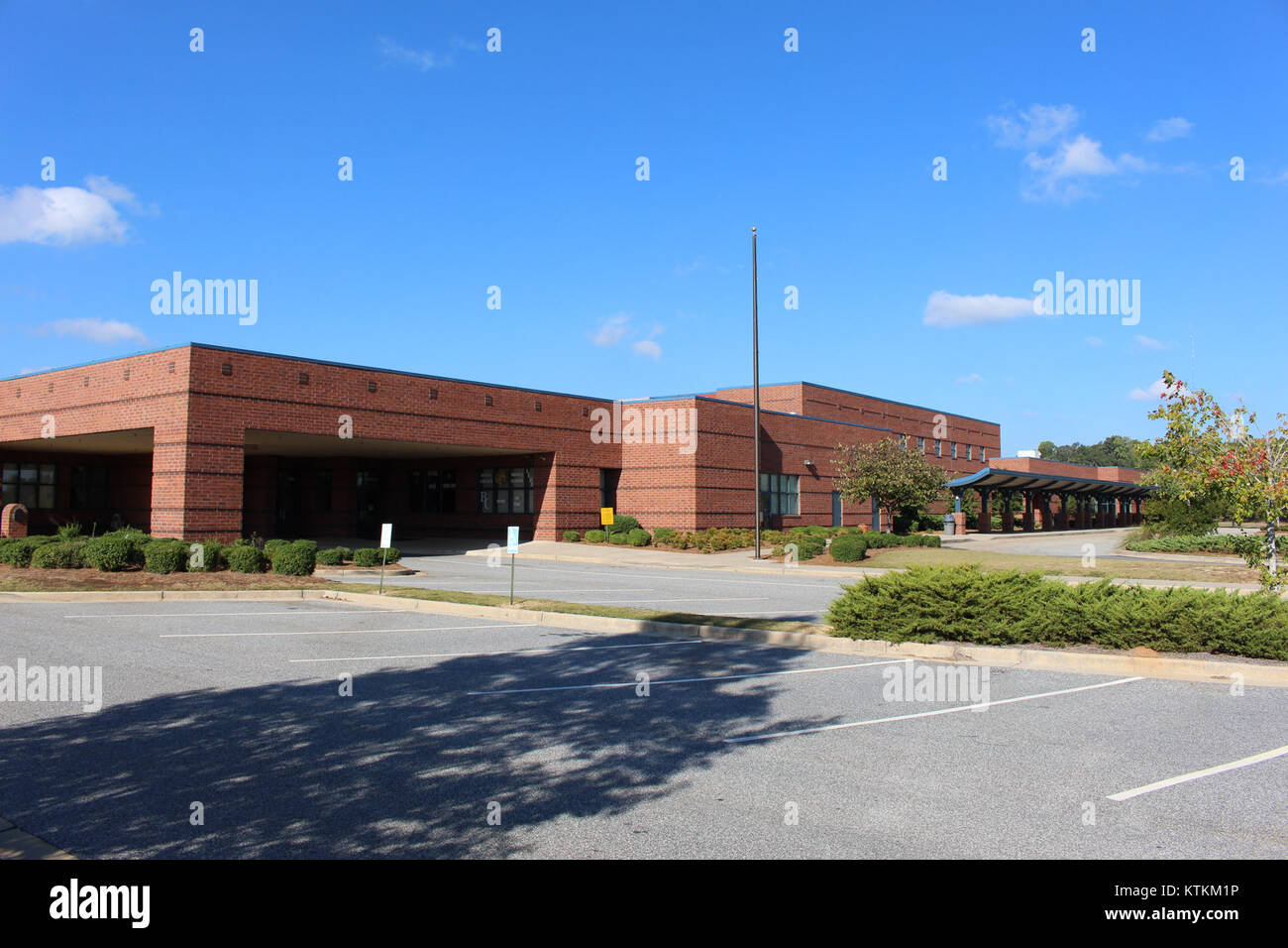 La Banks County Middle School, fondata nel 2016, fornisce istruzione agli studenti delle scuole medie della contea di Banks, Georgia, concentrandosi sullo sviluppo accademico ed extracurricolare. Foto Stock