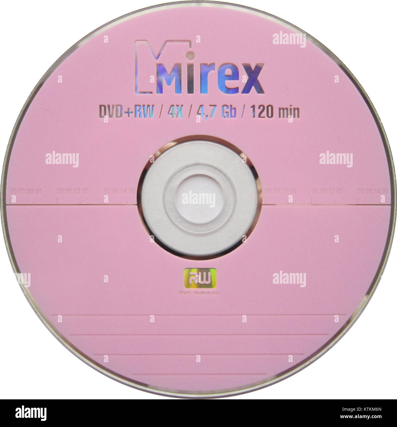Mirex DVD RW è un supporto di memorizzazione ottico riscrivibile, utilizzato per l'archiviazione dei dati. Fornisce una soluzione flessibile per l'uso personale e professionale, che offre la possibilità di memorizzare e riscrivere i dati su un DVD. Foto Stock
