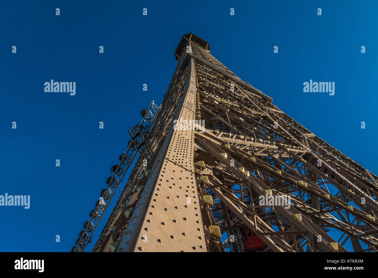 Parte superiore della Torre Eiffel Foto Stock