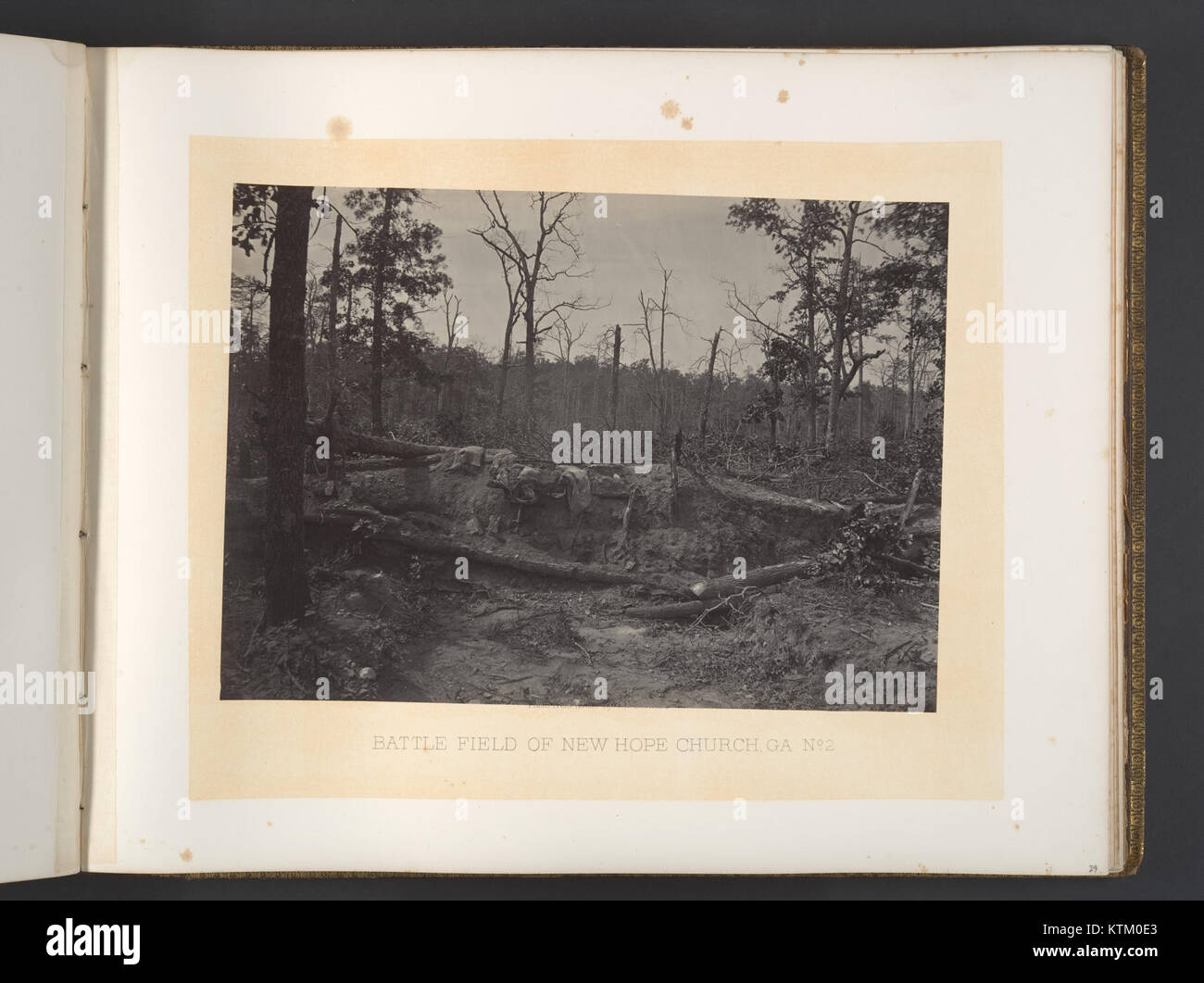 Il Battle Field of New Hope Church, situato in Georgia, ha un significato storico della guerra di secessione americana, con eventi chiave della battaglia. Foto Stock