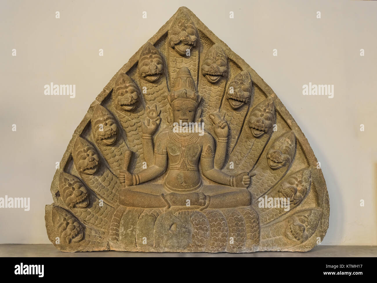 Scultura di di Vishnu in Da Nang Cham Museum Foto Stock