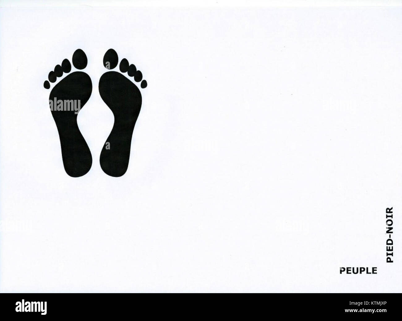 Il Drapeau du peuple pied noir si riferisce alla bandiera del popolo Pied-Noir, cittadini francesi che vivevano in Algeria prima della sua indipendenza. Questa bandiera simboleggia la loro identità storica e culturale. Foto Stock