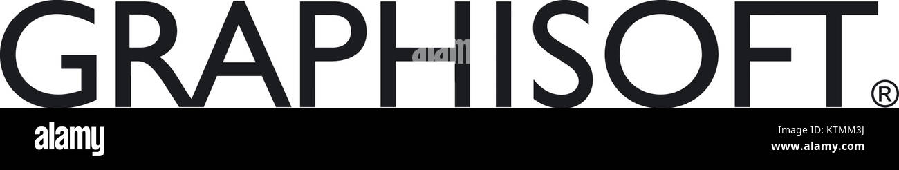 Il logo Graphisoft, che rappresenta l'azienda nota per lo sviluppo di software di progettazione architettonica, incluse le soluzioni BIM (Building Information Modeling). Il logo è un simbolo dell’impegno dell’azienda a favore dell’innovazione nel settore dell’architettura. Foto Stock