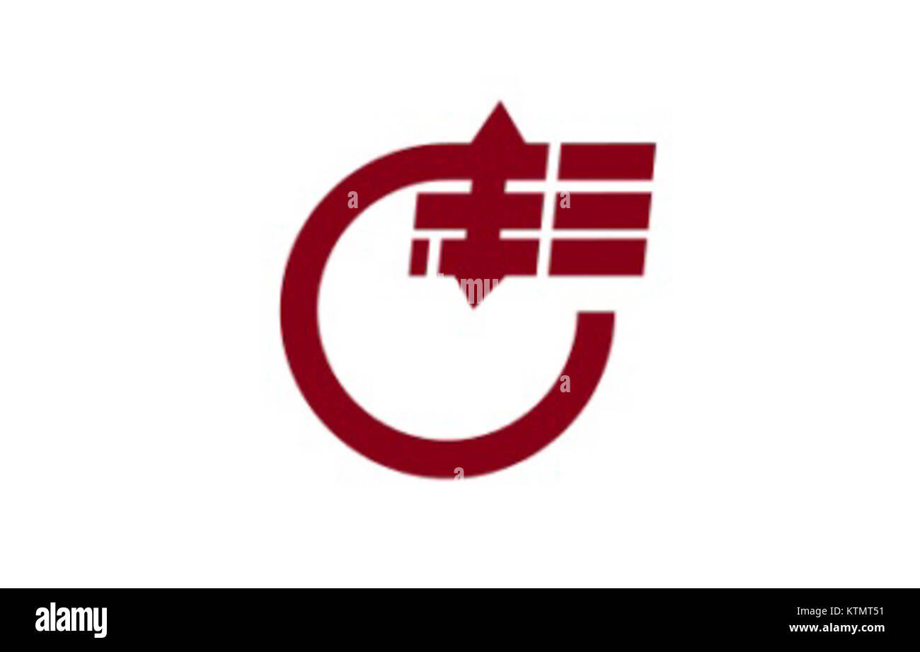 La bandiera dell'ex Tokigawa Saitama, in Giappone, presenta un design storico che rappresenta l'identità locale del regionÂ. Tokigawa fa parte della prefettura di Saitama, nota per il suo significato storico e il suo ruolo nel governo regionale. Foto Stock