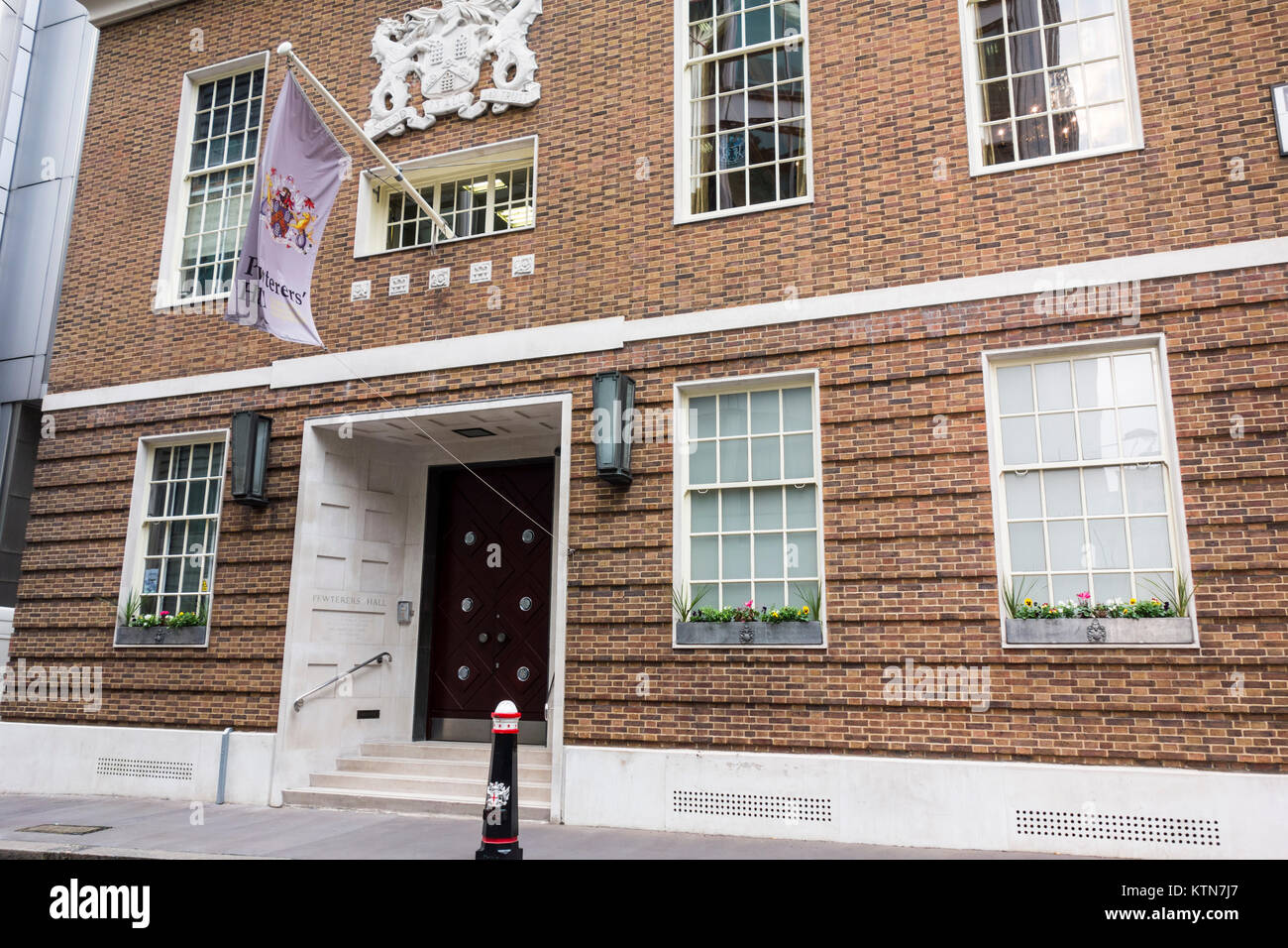 Pewterers' Hall, la venerabile compagnia di Pewterers, Oat Lane, Città di Londra, Regno Unito Foto Stock