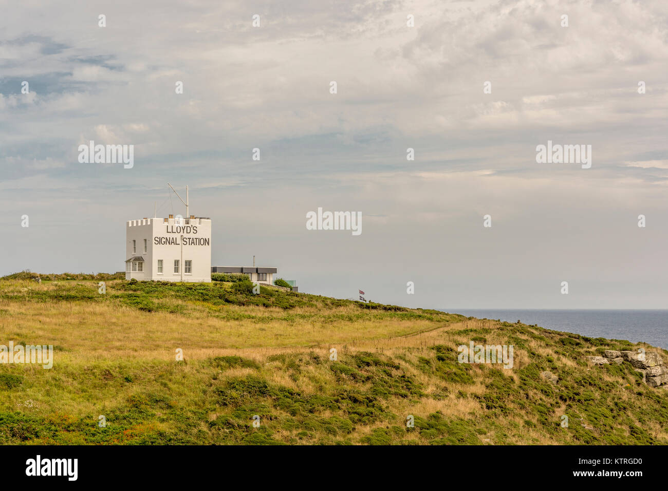 Lloyd del segnale della stazione, punto di Bass, Cornwall, Regno Unito. Foto Stock