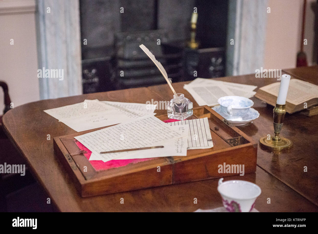 Brontë Parsonage Museum,Haworth, West Yorkshire, Inghilterra Foto Stock