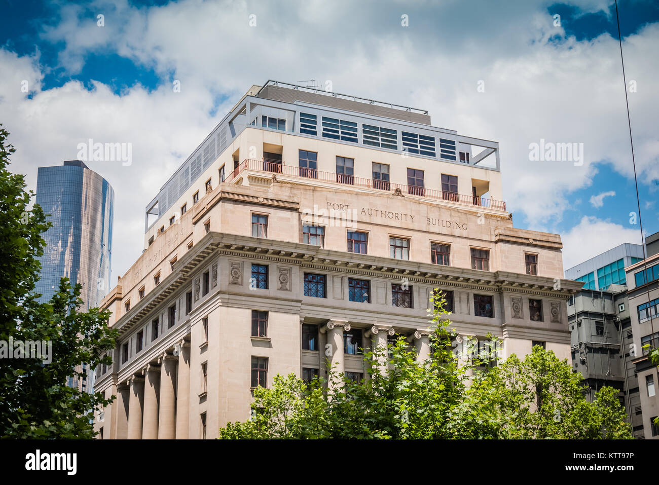 Melbourne port authority building Foto Stock